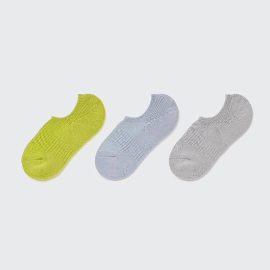 Uniqlo Invisible No-show Sports (Three Pairs) Ponozky Damske Zelene Siva | GFXDNS-790