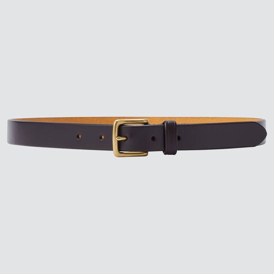 Uniqlo Italian Saddle Kozene Opasky Panske Tmavo Hnede | KXRLUH-093