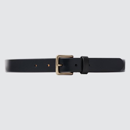 Uniqlo Italian Saddle Kozene Opasky Panske Čierne | SGEZCL-429