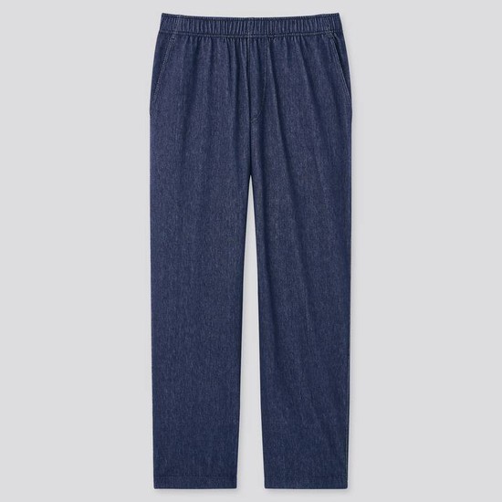 Uniqlo Jersey Relaxed Fit Ankle Length (2021 Season) Nohavice Panske Modre | GWJEPY-289