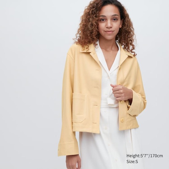 Uniqlo Jersey Relaxed Fit Bundy Damske Žlté | KQCEJP-928
