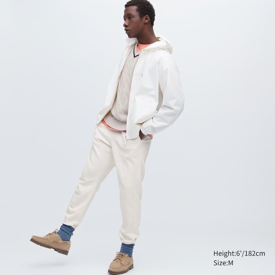 Uniqlo Joggers Nohavice Panske Biele | YBFQNP-028