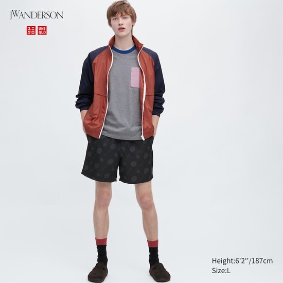 Uniqlo Jw Anderson Badminton Print Active Utility Sortky Panske Čierne | WGOKDM-401