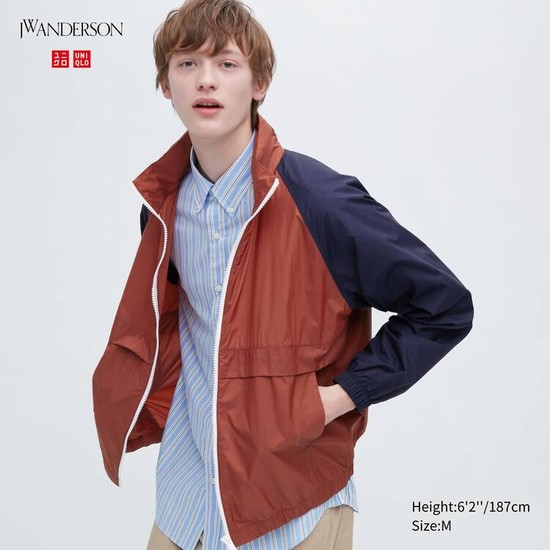 Uniqlo Jw Anderson Colour Block Uv Protection Parka Panske Červené | VBTCXP-534