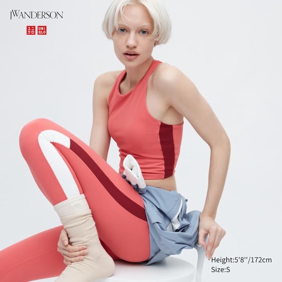 Uniqlo Jw Anderson Cropped Fit Bez Rukavov Vesty Damske Ruzove | QUYTDR-635