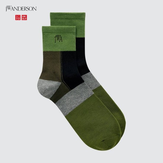 Uniqlo Jw Anderson Ponozky Panske Zelene | DJAGRK-471