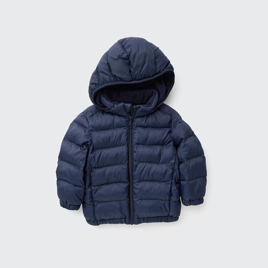 Uniqlo Light Warm Polstrované Washable Zipped Parka Pre Babatka Námornícka Modrá | IZRQSC-028