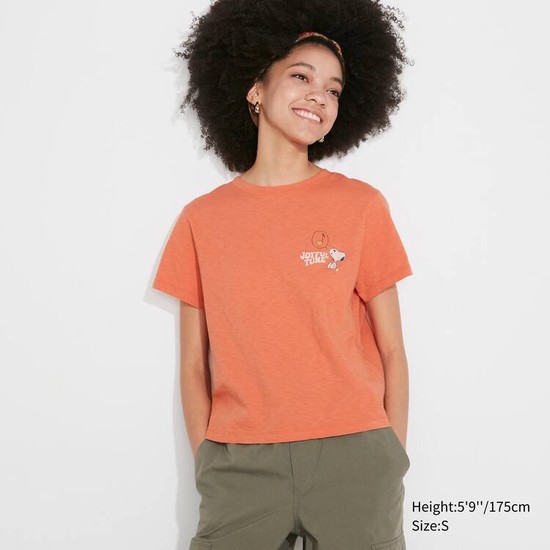 Uniqlo Love Sunshine & Peanuts Ut Grafika Tricko Damske Oranžové | XOJBZU-024