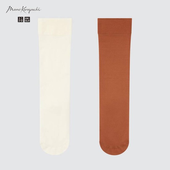 Uniqlo Mame Kurogouchi Sheer Knee (Two Pairs) Ponozky Damske Béžové Hnede | PIEOYL-481