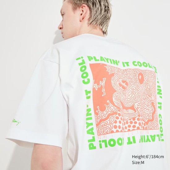 Uniqlo Mickey X Keith Haring Ut Grafika Tricko Panske Biele | LFAYNH-987