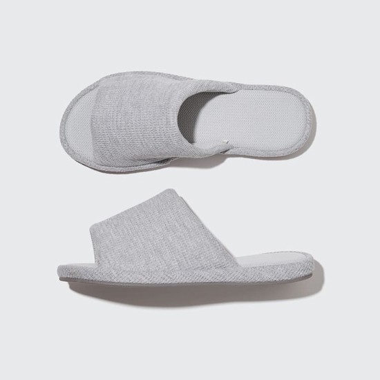 Uniqlo Open Spicou Waffle Papuce Panske Siva | VLCSOP-014