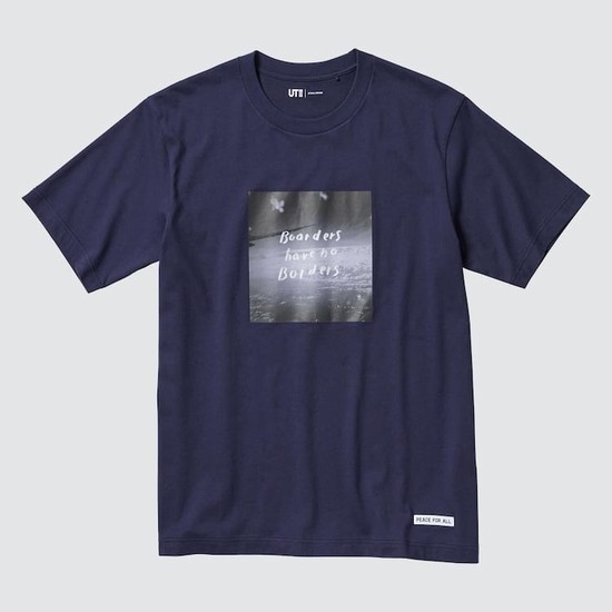 Uniqlo Peace For All Ut Grafika (Ayumu Hirano) Tricko Panske Námornícka Modrá | LWEADJ-869