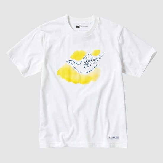 Uniqlo Peace For All Ut Grafika (Ines De La Fressange) Tricko Damske Biele | QABJDL-865