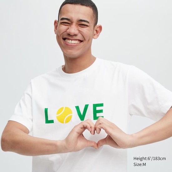 Uniqlo Peace For All Ut Grafika (Roger Federer) Tricko Panske Biele | UCBAQW-918