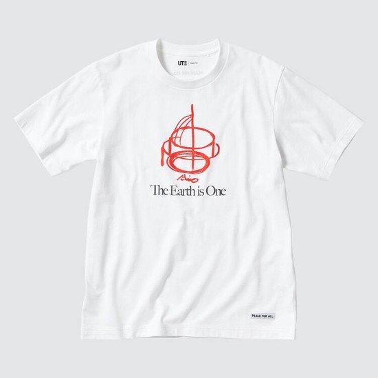 Uniqlo Peace For All Ut Grafika (Tadao Ando) Tricko Damske Biele | CRLYAU-436