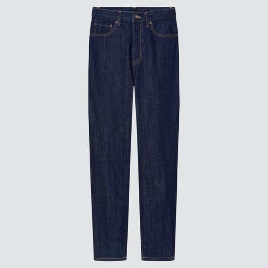 Uniqlo Peg High Rise Ankle Length (Long) (2021 Season) Džínsy Damske Námornícka Modrá | NVJEPS-324
