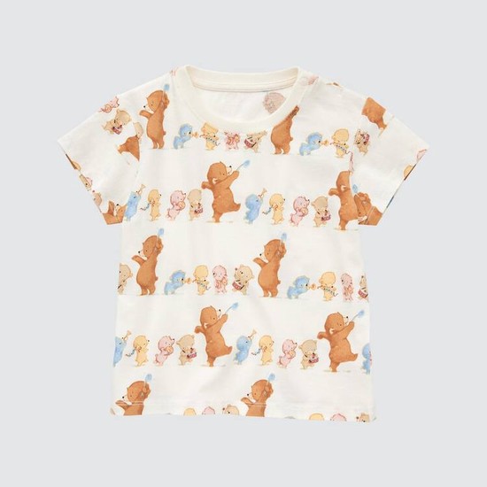 Uniqlo Picturebook Ut Grafika Tricko Pre Babatka Biele | YLTZIV-218