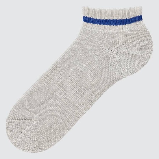 Uniqlo Pile Plating Kratke Ponozky Panske Siva | MVUXRH-378