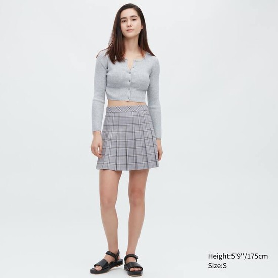 Uniqlo Plisované Mini Sukne Damske Siva | EOMAXC-413