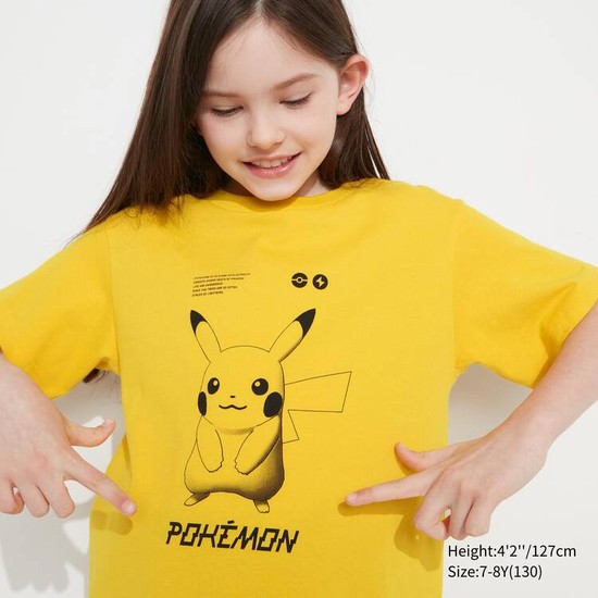 Uniqlo Pokemon Ut Grafika Tricko Detske Žlté | UCDKBY-584
