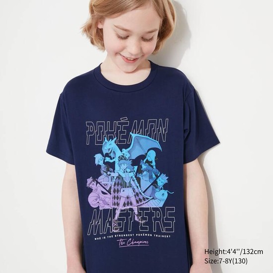Uniqlo Pokemon Ut Grafika Tricko Detske Námornícka Modrá | ZWXJTL-402