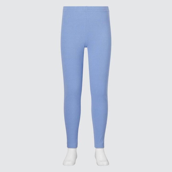 Uniqlo Rebrovaný Leginy Detske Modre | CPMRIW-729