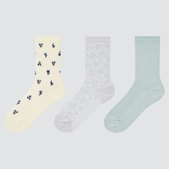 Uniqlo Regular (3 Pairs) Ponozky Detske Béžové Siva Zelene | LWYMGT-375