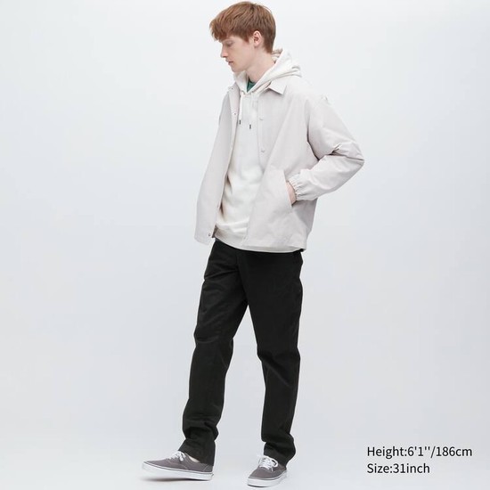 Uniqlo Regular Fit Chino Nohavice Panske Čierne | UVJLKC-357