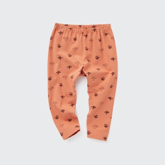 Uniqlo Relaxed Plane Print Leginy Pre Babatka Oranžové | PUSQBM-360