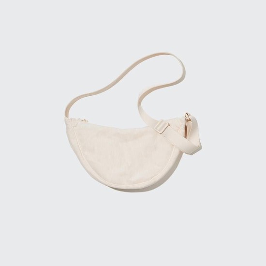 Uniqlo Round Mini Shoulder (Corduroy) Tasky Damske Biele | OIDXKQ-728
