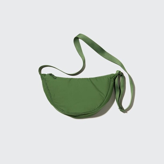 Uniqlo Round Mini Shoulder Tasky Panske Zelene | ZMPHGO-384