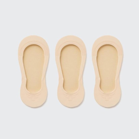 Uniqlo Sheer Invisible No-show (Three Pairs) Ponozky Damske Béžové | ZSWOYB-635