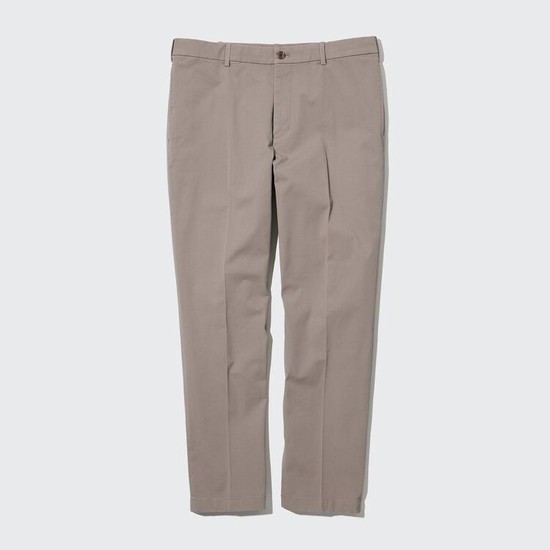 Uniqlo Smart Bavlnene Ankle Length (Long) Nohavice Panske Béžové | BYNFWG-605