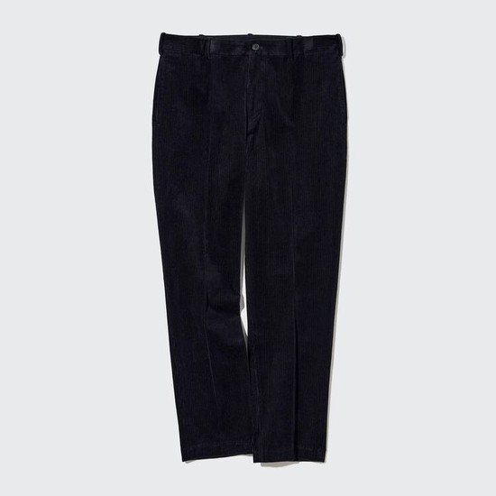 Uniqlo Smart Corduroy Ankle Length (Long) Nohavice Panske Námornícka Modrá | NRXJUD-906