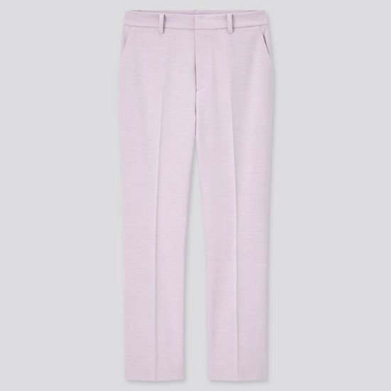 Uniqlo Smart Pohodlie Ankle Length (2021 Season) Nohavice Damske Svetlo Nachový | JOMCYX-109