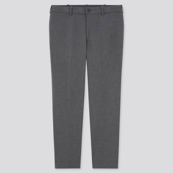 Uniqlo Smart Pohodlie Ankle Length (Long) (2021 Season) Nohavice Panske Siva | AZPWXK-841