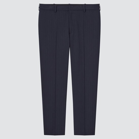 Uniqlo Smart Pruhované Ankle Length Nohavice Panske Modre | SUPOEX-075
