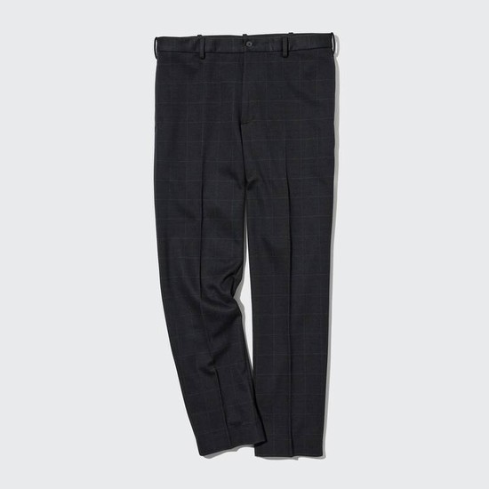 Uniqlo Smart Windowpane Checked Ankle Length (Long) Nohavice Panske Námornícka Modrá | UYQDKL-513