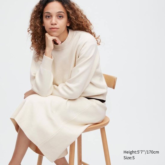 Uniqlo Smooth Bavlnene Crew Neck Pleteniny Damske Biele | UXJNYS-783