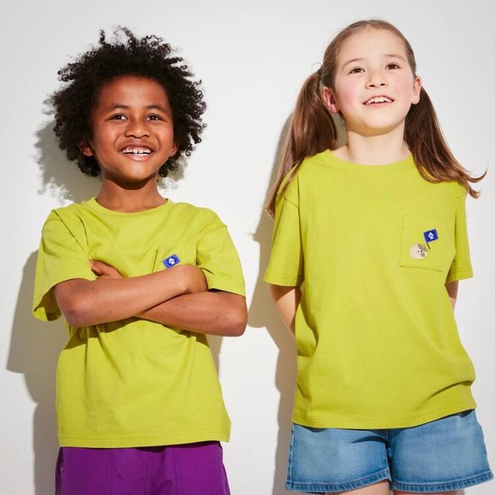 Uniqlo Splatoon 3 Ut Grafika Tricko Detske Žlté | OCTYVR-397