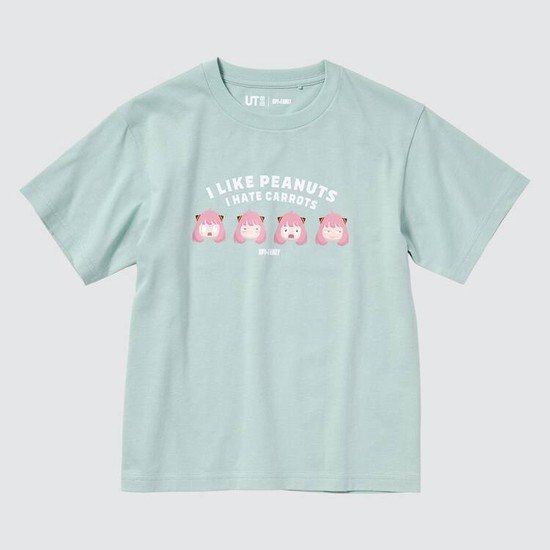 Uniqlo Spy X Family Ut Grafika Tricko Detske Svetlo Zelene | AKUBWG-845