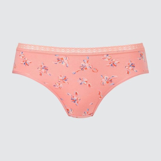 Uniqlo Stredne Rise Flower Print Spodne Pradlo Damske Svetlo Oranžové | FGZQRV-918