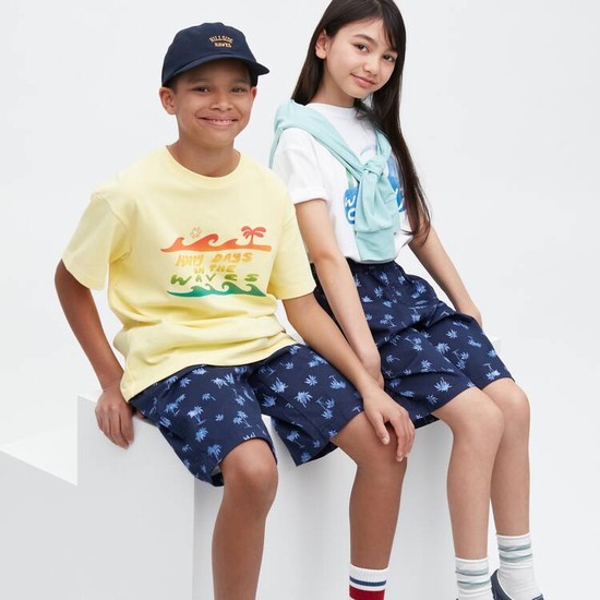Uniqlo Stretch Printed Easy Sortky Detske Námornícka Modrá | TYIJHR-216