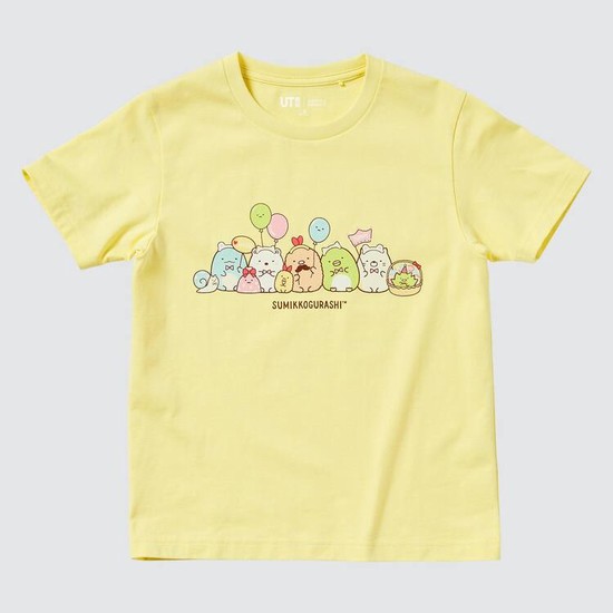 Uniqlo Sumikkogurashi Ut Grafika Tricko Detske Žlté | TONRVI-413