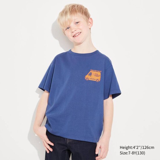 Uniqlo The Super Mario Bros Movie Ut Grafika Tricko Detske Modre | FRMTPO-519