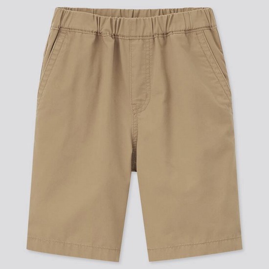 Uniqlo Twill Easy (2021 Season) Sortky Detske Béžové | TCAFEB-352