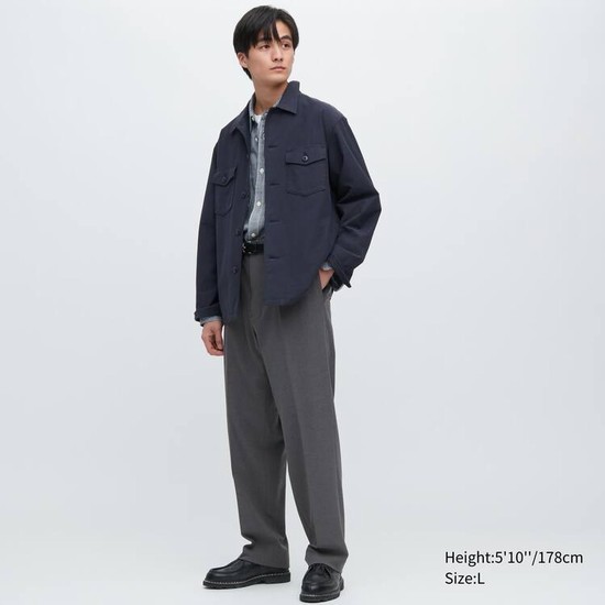 Uniqlo Two-way Stretch Plisované Tapered Fit Nohavice Panske Siva | BLVCSM-839