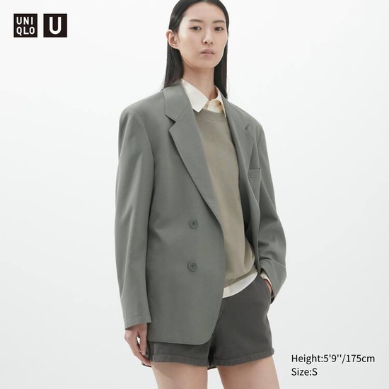 Uniqlo U Jersey Tailored Bundy Damske Siva | DMPNAU-056