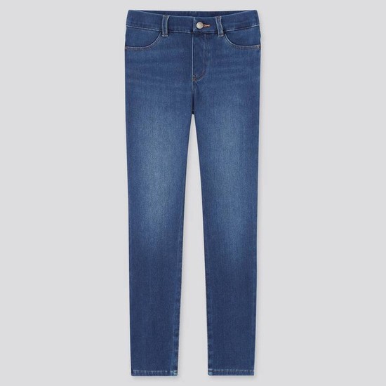 Uniqlo Ultra Stretch Denim (2021 Season) Džínsy Detske Modre | CLJDNX-712