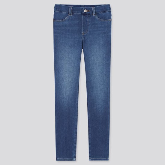 Uniqlo Ultra Stretch Denim (2021 Season) Nohavice Detske Modre | GDKLQH-689
